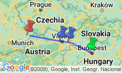 Google Map: The Beautiful Blue Danube (port-to-port cruise)