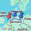 Google Map: From Berlin to Amsterdam (port-to-port cruise)