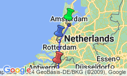 Google Map: Springtime in Holland (port-to-port cruise)