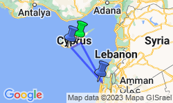 Google Map: Een uitzonderlijke cruise: Cyprus en het Heilige Land - Op het snijvlak van de Byzantijnse en christelijke beschavingen (formule haven/haven)