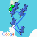 Google Map: Falkland Islands - South Georgia - Antarctica