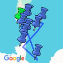 Google Map: Falkland Inseln – Südgeorgien - Elephant Island - Antarktis - Polarkreis