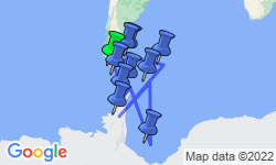 Google Map: Falkland Islands - South Georgia - Elephant Island - Antarctica - Polar Circle