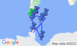 Google Map: Falkland Islands - South Georgia -  Antarctica