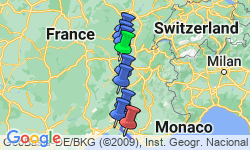 Google Map: Kunst en geschiedenis langs de Rhône (formule haven-haven)