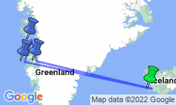 Google Map: Gems of West Greenland: Fjords, Icebergs, and Culture