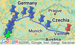 Google Map: Grand Central Europe (2024) - Basel to Vienna