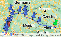 Google Map: Grand Central Europe (2024) - Vienna to Basel