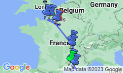Google Map: Grand France (2024) - Arles to Paris