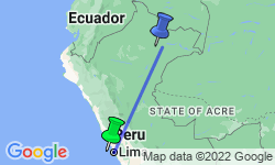 Google Map: Peruvian Rivers & Rainforest Discovery (2024) - Lima to Lima