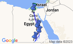 Google Map: Splendors of Egypt & the Nile (2024) - Cairo to Cairo