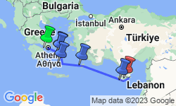 Google Map: Following the Footsteps of the Olympian Gods from the Ancient City of Athens to Cyprus, the Cyclades, and the Dodecanese (port-to-port package)