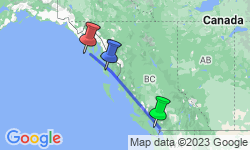 Google Map: Vancouver To Sitka