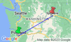 Google Map: Portland To Spokane