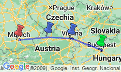 Google Map: Active & Discovery on the Danube (Westbound)