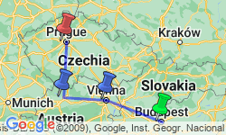 Google Map: Active & Discovery on the Danube with 2 Nights in Prague (Westbound)