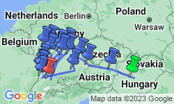 Google Map: Christmastime from Budapest to Basel