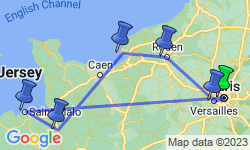 Google Map: Active & Discovery on the Seine with 2 Nights in Saint-Malo and excursion to Mont St. Michel (Southbound)