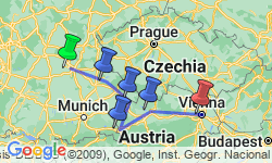 Google Map: Christmastime on the Danube (Eastbound)