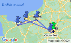 Google Map: Paris to Normandy