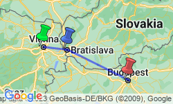 Google Map: A Taste of the Danube with 2 Nights in Vienna (Eastbound)