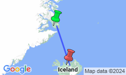 Google Map: East Greenland - Scoresby Sund - Iceland, Aurora Borealis, Fly & Sail