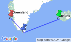 Google Map: Wild Fjords of South Greenland: Land of the Vikings