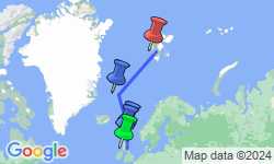 Google Map: Crossing the Arctic Circle