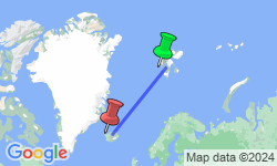 Google Map: Northeast Greenland Solar Eclipse Explorer Voyage