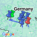 Google Map: Classic Christmas Markets (2026) - Frankfurt to Nuremberg