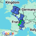 Google Map: Grand France (2026) - Arles to Paris