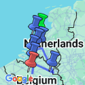 Google Map: Holland & Belgium at Tulip Time (2026) - Amsterdam to Brussels