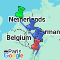 Google Map: Holland and the romantic Rhine valley (port-to-port cruise)