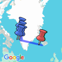 Google Map: Gems of West Greenland: Fjords, Icebergs, and Culture