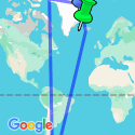 Google Map: Iceland to Greenland: Total Solar Eclipse, 13 Days