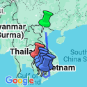 Google Map: From the Mekong Delta to the Angkor Temples, Hanoi, and Halong Bay (port-to-port cruise)