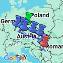 Google Map: Danube Grandeur & Prague (2026) - Prague to Belgrade