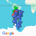 Google Map: Falkland-Inseln – Südgeorgien – Antarktische Halbinsel
