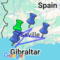 Google Map: Solar Eclipse of 12 August 2026: Unforgettable Cruise through Andalusia for an Exceptional Celestial Spectacle (port-to-port cruise)