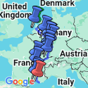 Google Map: Rhine & Rhône Revealed (Southbound)