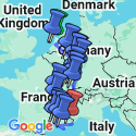 Google Map: Rhine & Rhône Revealed with 2 Nights in French Riviera (Southbound)