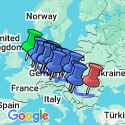 Google Map: Iconic Rivers of Europe - the Rhine, Main & Danube