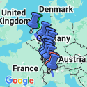 Google Map: Romantic Rhine with Swiss Alps, 1 Night in Lucerne & 3 Nights in Lake Como (Southbound)