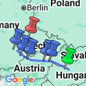 Google Map: Danube Dreams with 2 Nights in Prague (Westbound)