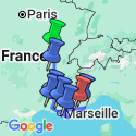 Google Map: Burgundy & Provence with 2 Nights in French Riviera (Southbound)
