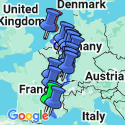 Google Map: Rhine & Rhône Revealed (Northbound)
