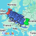 Google Map: From Romania to the North Sea