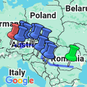 Google Map: The Danube from Romania to Germany
