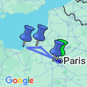 Google Map: Paris to Normandy