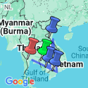 Google Map: Fascinating Vietnam, Cambodia & the Mekong River with Bangkok (Southbound)
